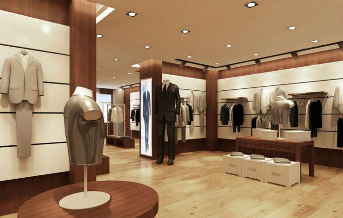 100平方男服裝店裝修設(shè)計案例