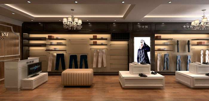 鄭州男裝專賣店裝修設(shè)計(jì)效果圖