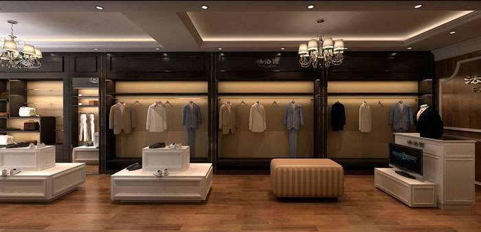 鄭州男裝專賣店裝修設(shè)計(jì)效果圖