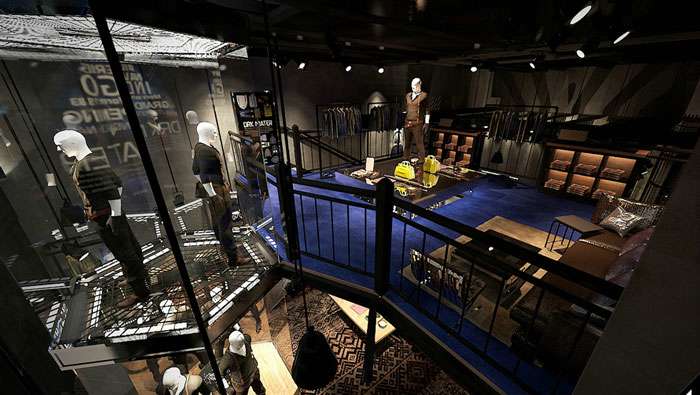 鄭州潮牌男裝專賣店裝修設(shè)計(jì)案例