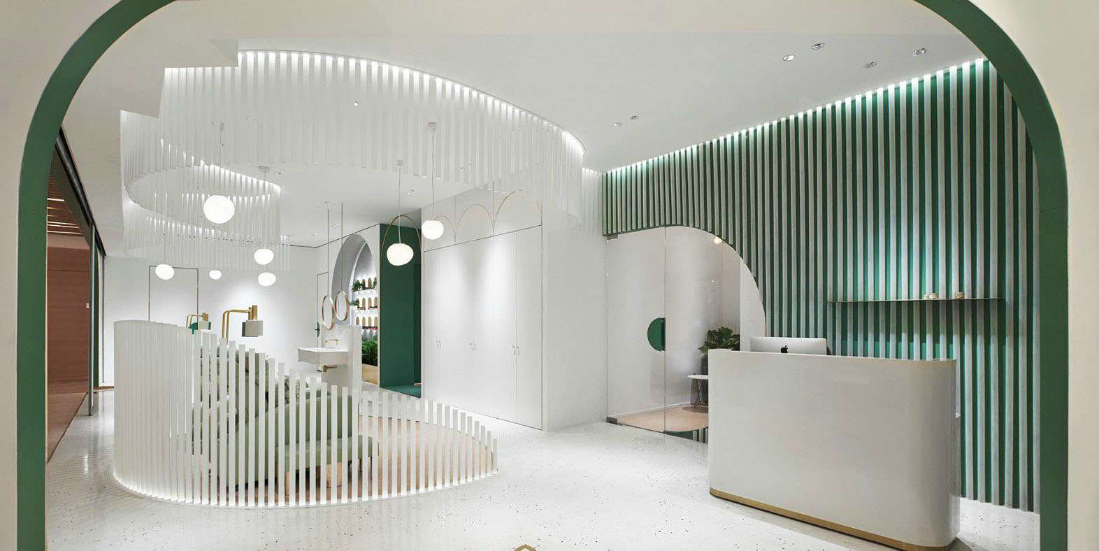 鄭州美甲店裝修設(shè)計效果圖