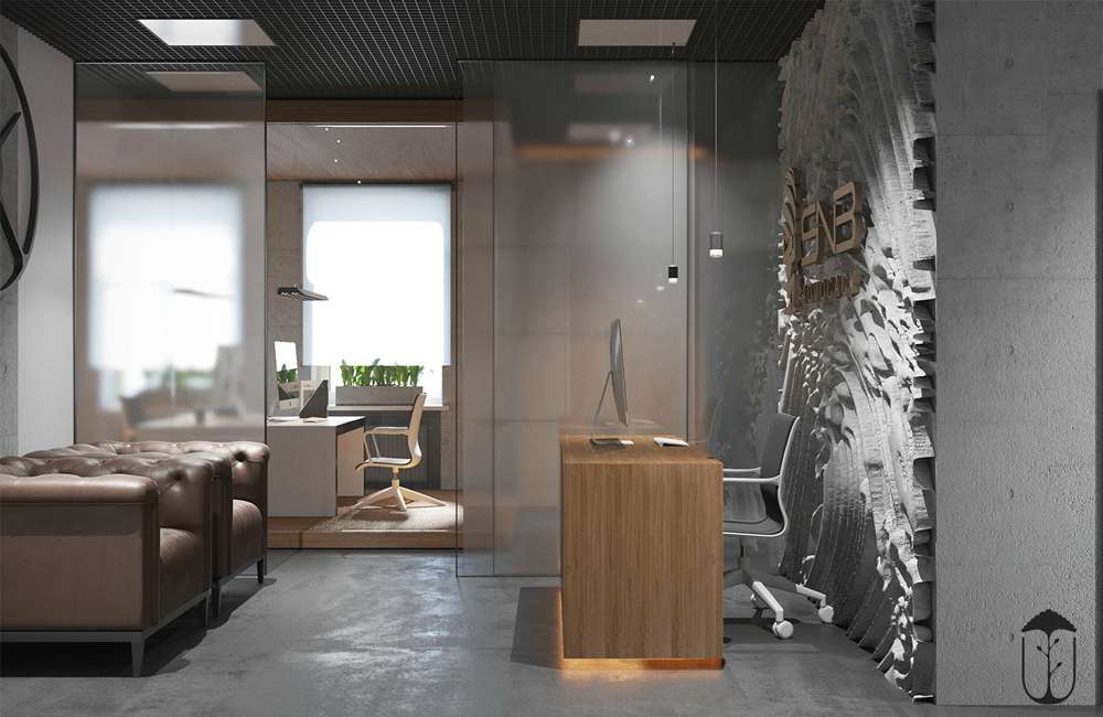 惠濟區(qū)貿(mào)易公司辦公室裝修設計效果圖