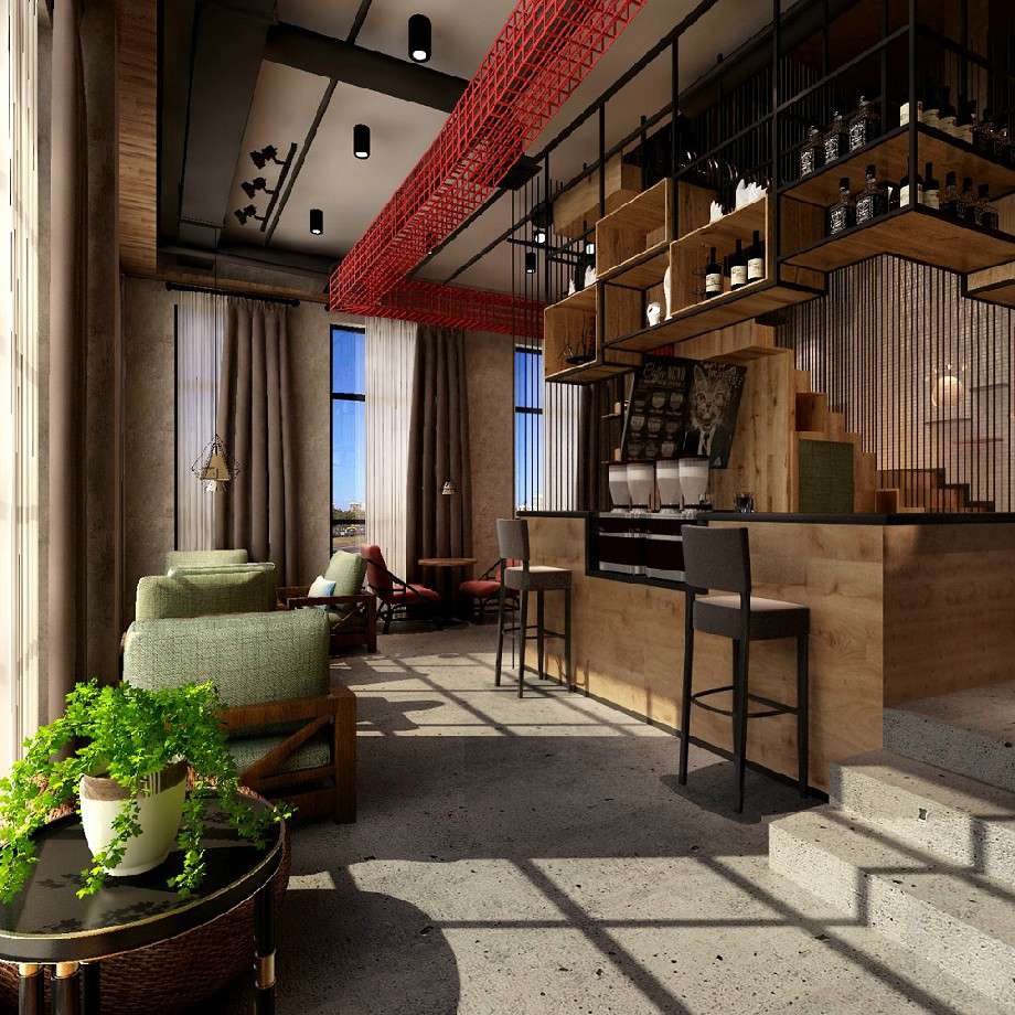 貓屋咖啡店裝修設(shè)計(jì)效果圖