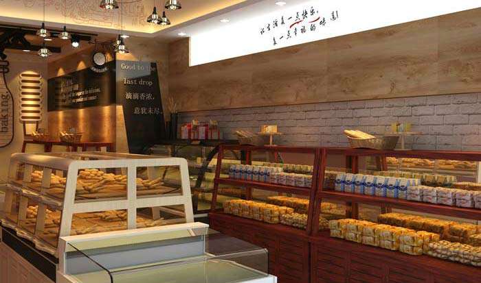 時尚蛋糕店裝修設(shè)計效果圖