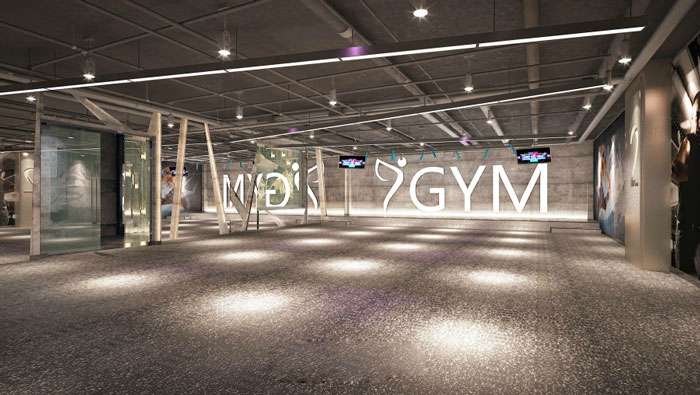 私人健身會所裝修設(shè)計效果圖