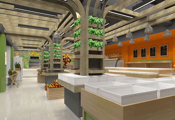200平米水果店裝修設(shè)計(jì)效果圖