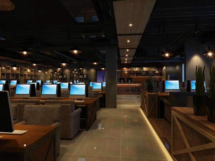 網(wǎng)吧裝修設計效果圖