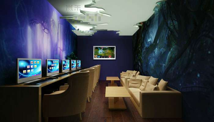 網(wǎng)咖設(shè)計(jì)裝修實(shí)景圖