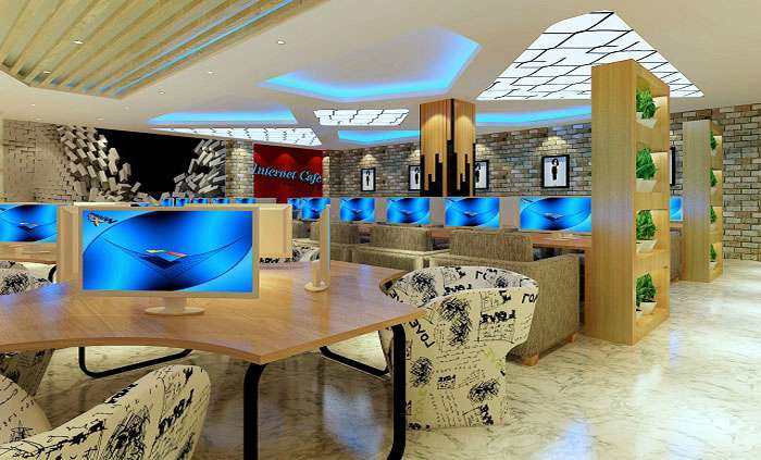 鄭州網(wǎng)咖裝修設(shè)計(jì)案例