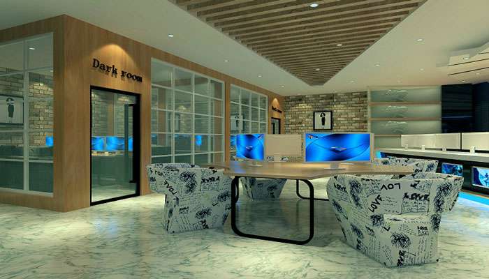 鄭州網(wǎng)咖裝修設(shè)計(jì)案例