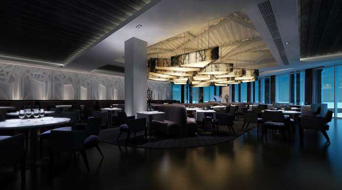 鄭州餐廳酒吧裝修設(shè)計效果圖