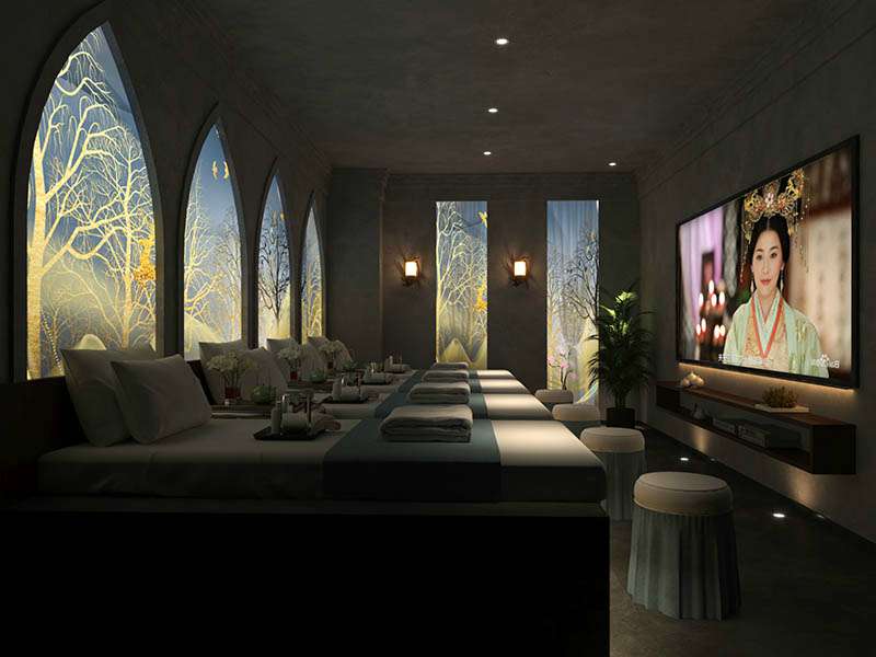 鄭州足浴店設(shè)計方案效果圖