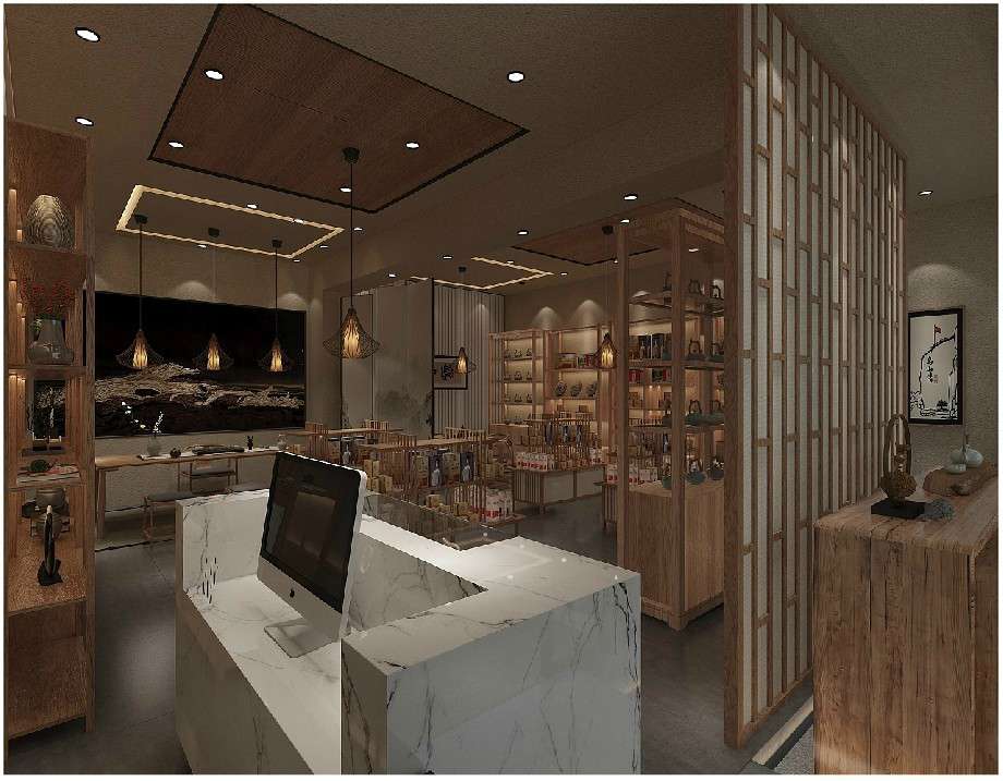 茶葉店裝修設(shè)計效果圖鑒賞