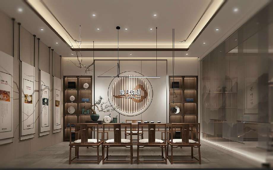 茶葉品牌形象店設(shè)計效果圖