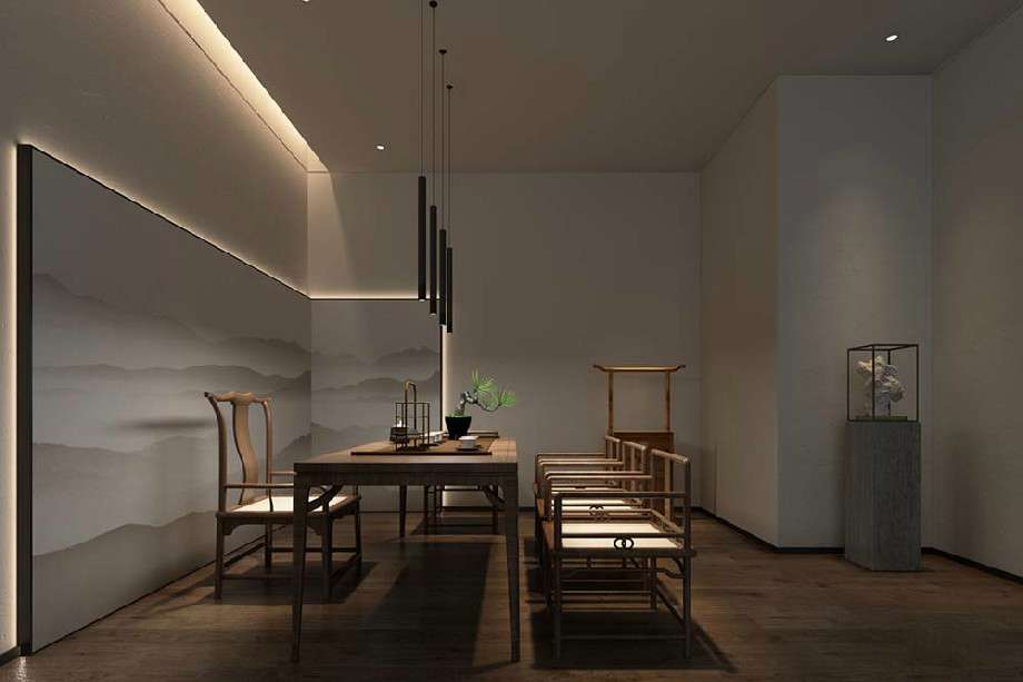 高端茶樓裝修設(shè)計(jì)效果圖