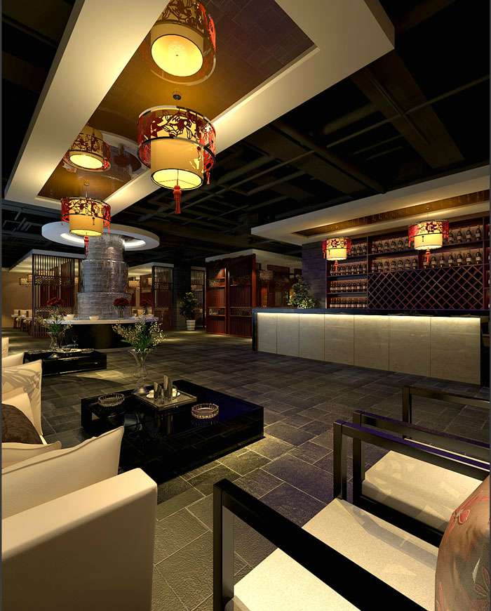 500平開封市火鍋店裝修設(shè)計效果圖