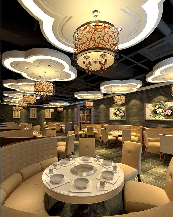 500平開封市火鍋店裝修設(shè)計效果圖