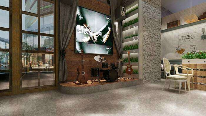 烤魚燒烤店裝修設(shè)計效果圖