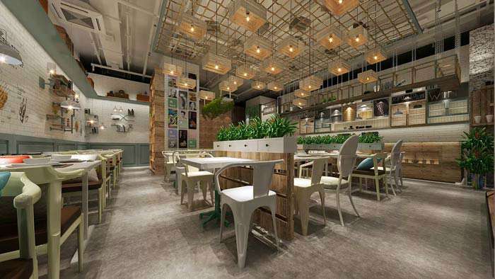 烤魚燒烤店裝修設(shè)計效果圖