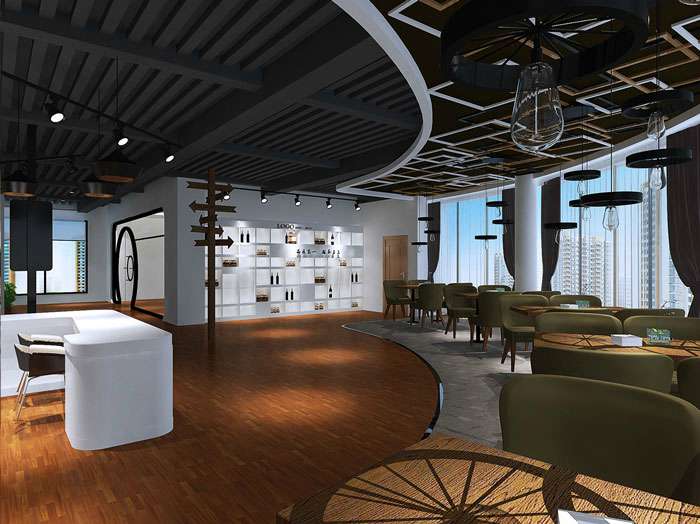 甜點(diǎn)展廳裝修設(shè)計(jì)效果圖