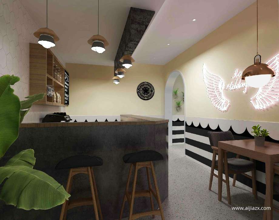 鄭州女仆咖啡店精品設(shè)計效果圖