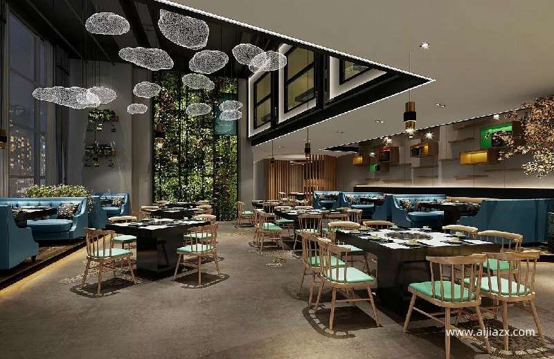 100平米火鍋店設(shè)計，小型主題火鍋店室內(nèi)設(shè)計