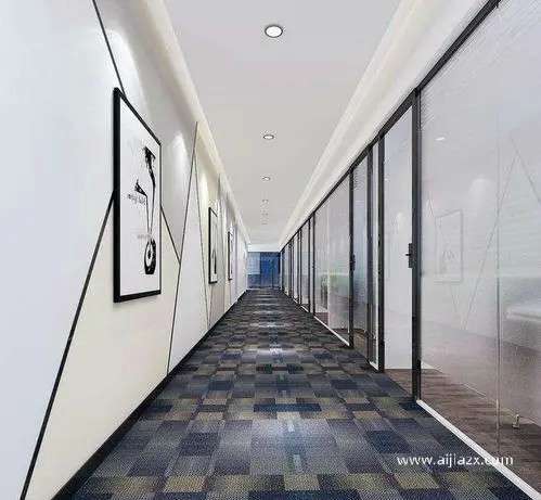 鄭州辦公室過(guò)道設(shè)計(jì)裝修打造有藝術(shù)感的辦公室通道