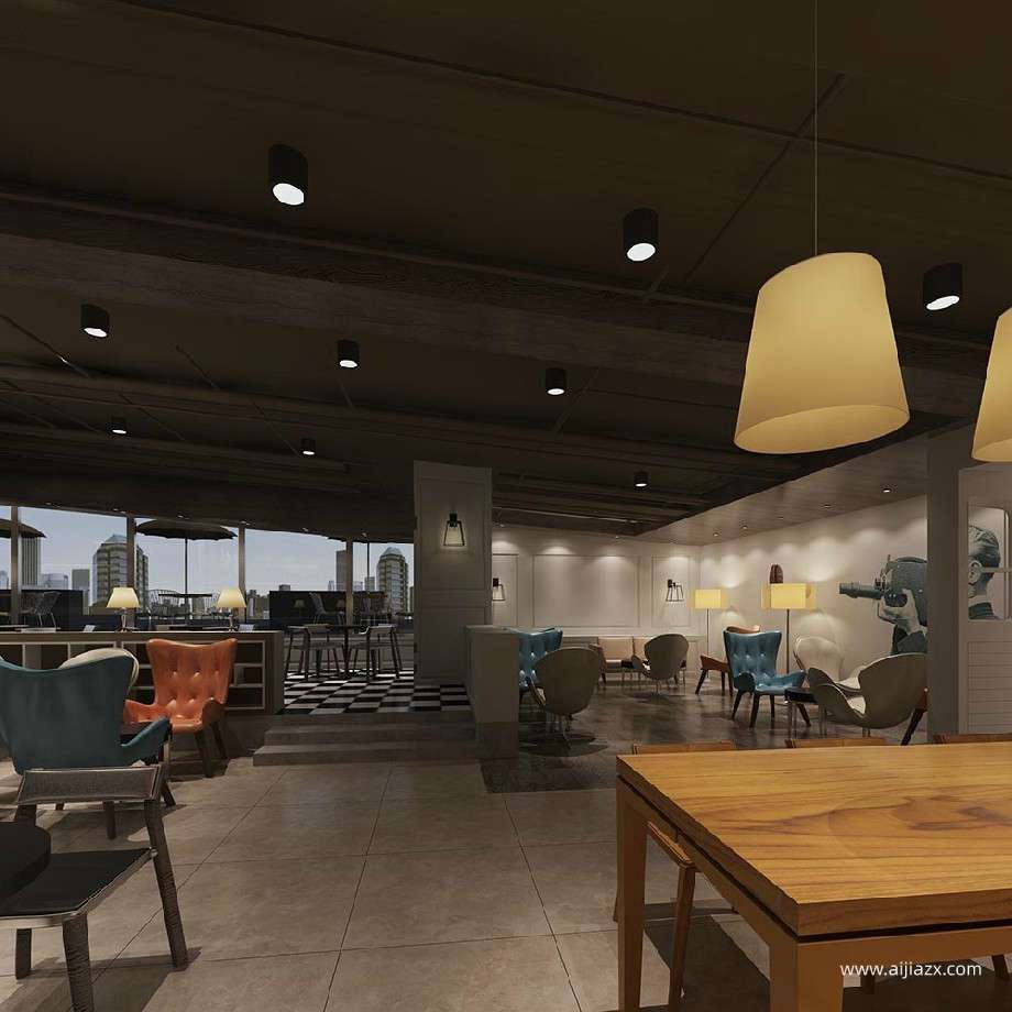 鄭州咖啡店裝修方案，文藝小清新咖啡店設(shè)計(jì)