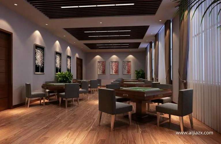 鄭州棋牌室裝修方案，棋牌室會所裝修設(shè)計說明