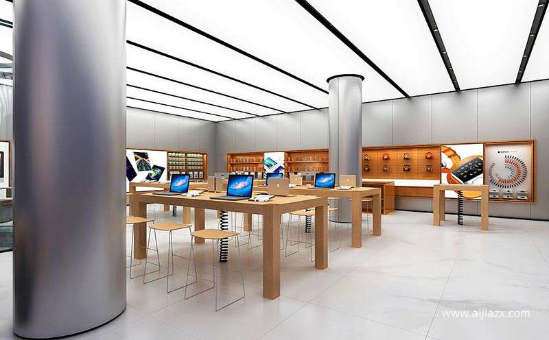 鄭州蘋(píng)果手機(jī)店設(shè)計(jì),蘋(píng)果手機(jī)店裝修風(fēng)格特點(diǎn)