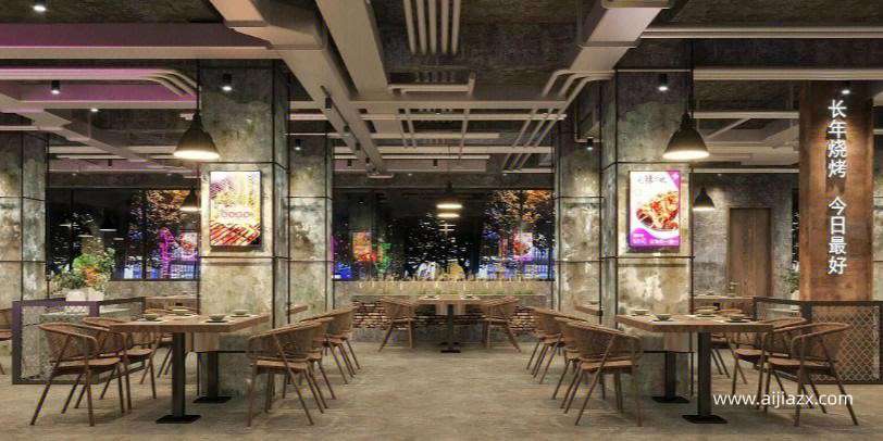 鄭州連鎖燒烤店裝修設(shè)計的魅力