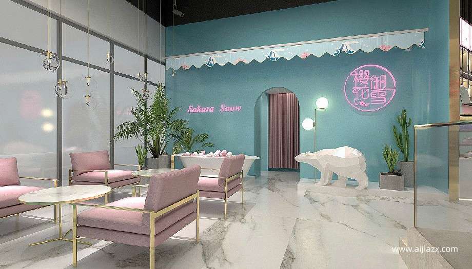 新鄭冷飲店裝修設(shè)計效果圖