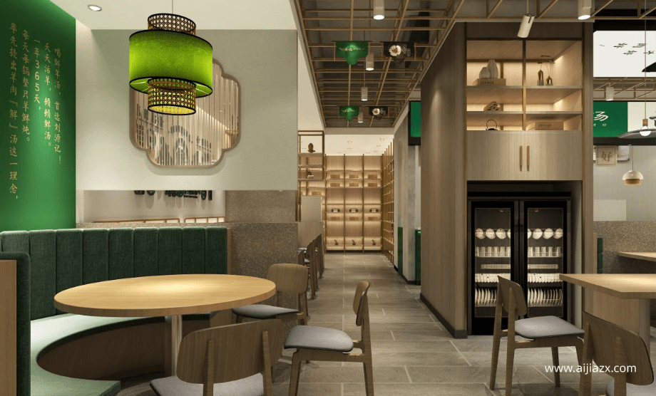 鄭州開羊肉湯店鋪裝修設(shè)計費(fèi)用一平米多少錢