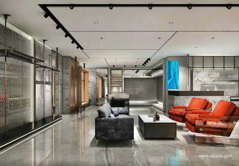 航空港區(qū)200平米服裝店設計效果圖