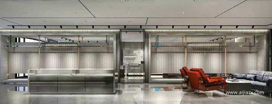 航空港區(qū)200平米服裝店設計效果圖