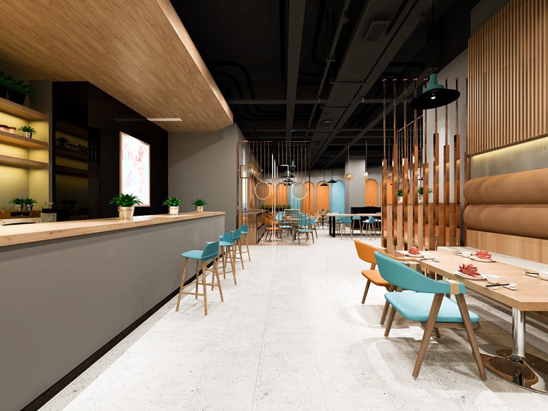 160平米咖啡廳裝修改造設(shè)計(jì)效果圖