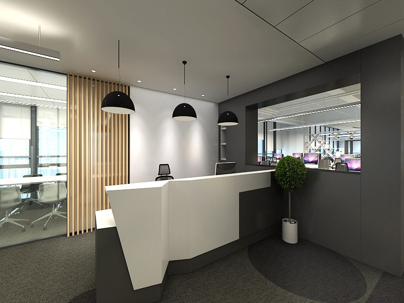 鄭州軟件公司辦公室設(shè)計效果圖