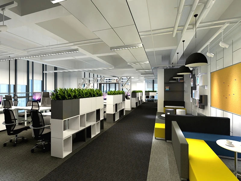 鄭州軟件公司辦公室設(shè)計效果圖