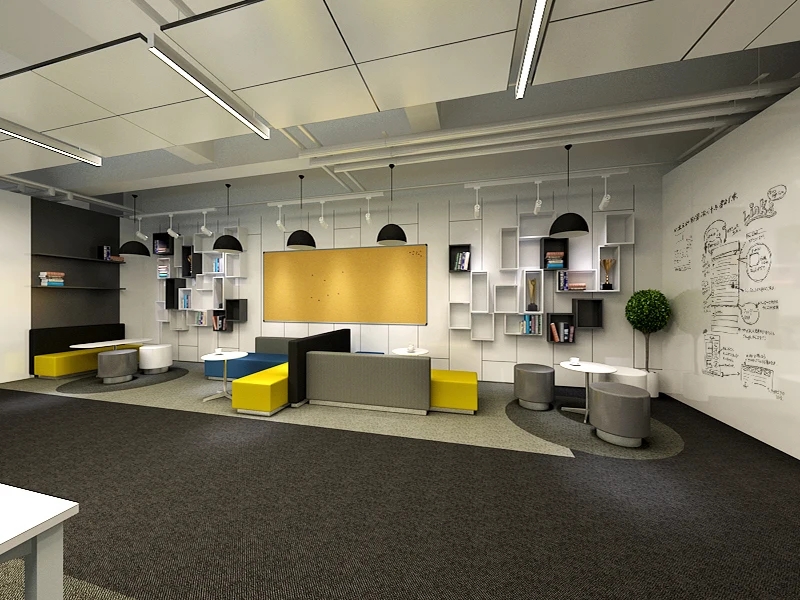 鄭州軟件公司辦公室設(shè)計效果圖