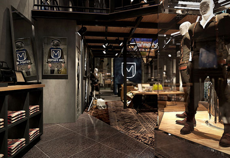 鄭州潮牌男裝專(zhuān)賣(mài)店裝修設(shè)計(jì)案例