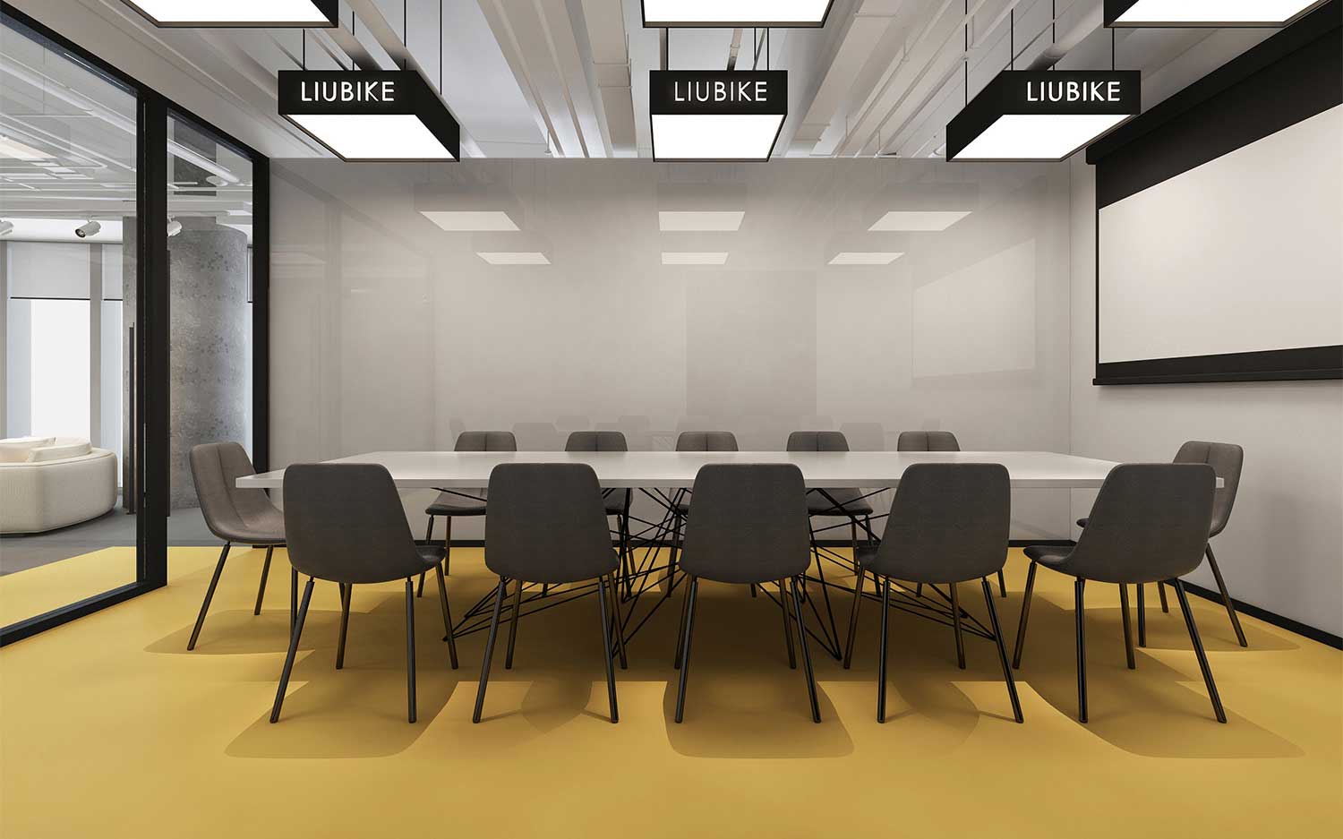 鄭州研發(fā)公司辦公室設計效果圖