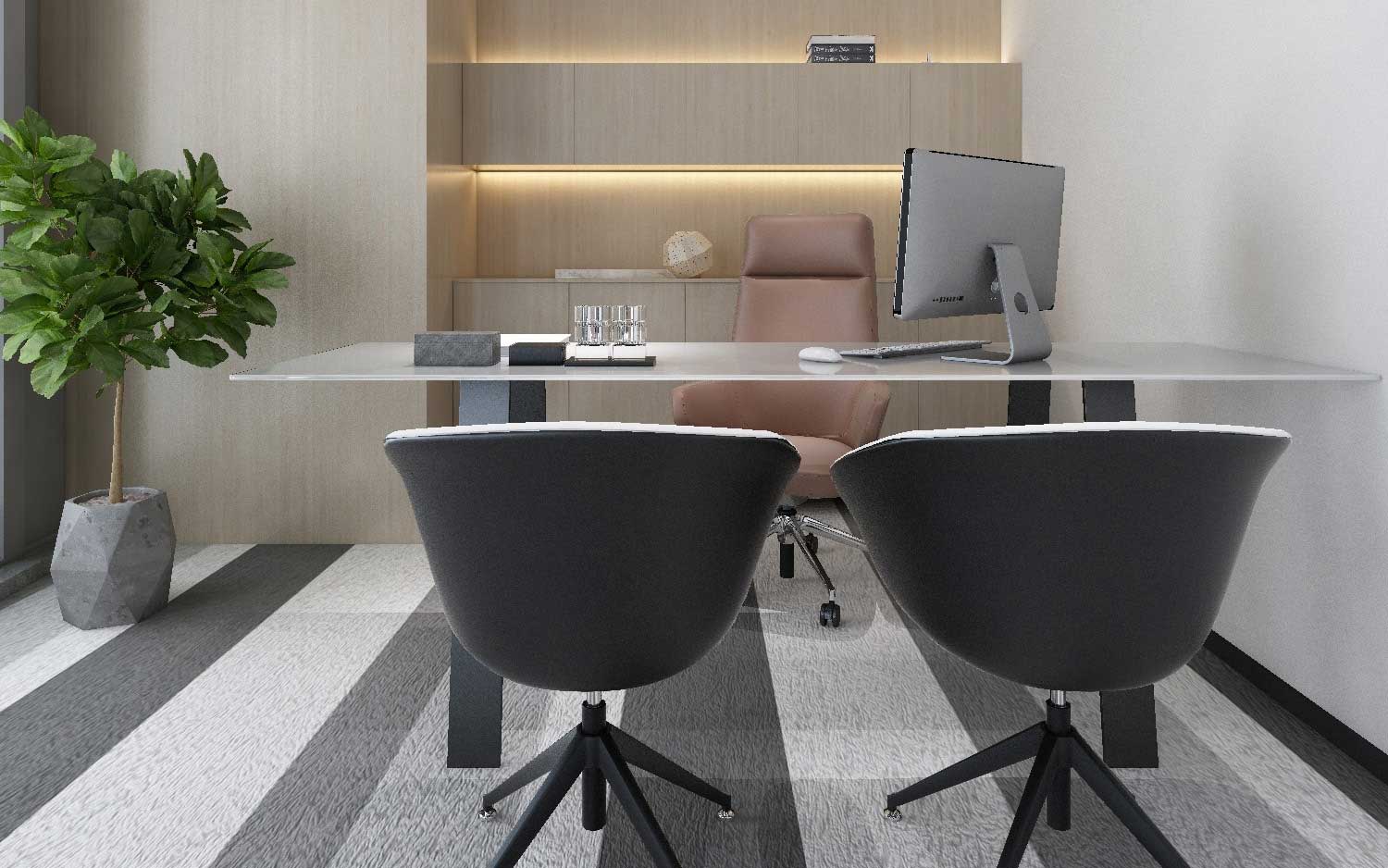 鄭州研發(fā)公司辦公室設計效果圖