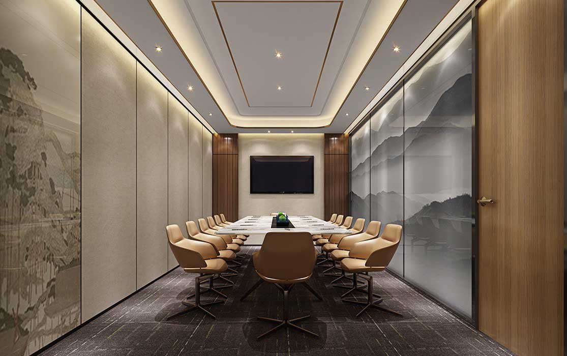 800平米現(xiàn)代風(fēng)格辦公空間設(shè)計效果圖