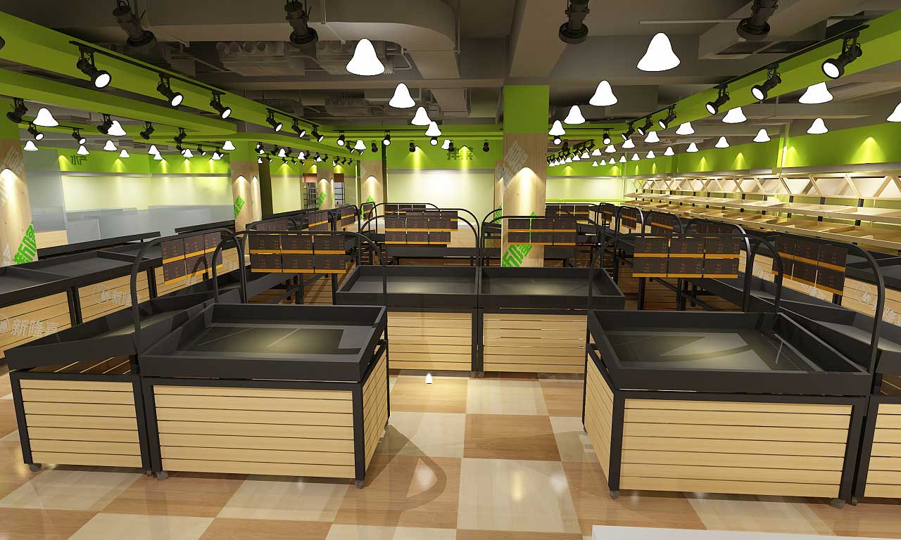 280平米鄭州生鮮超市裝修設(shè)計(jì)效果圖