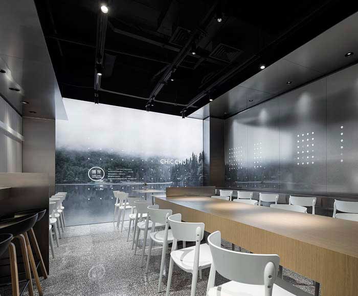 100m2鄭州中餐廳設(shè)計效果圖