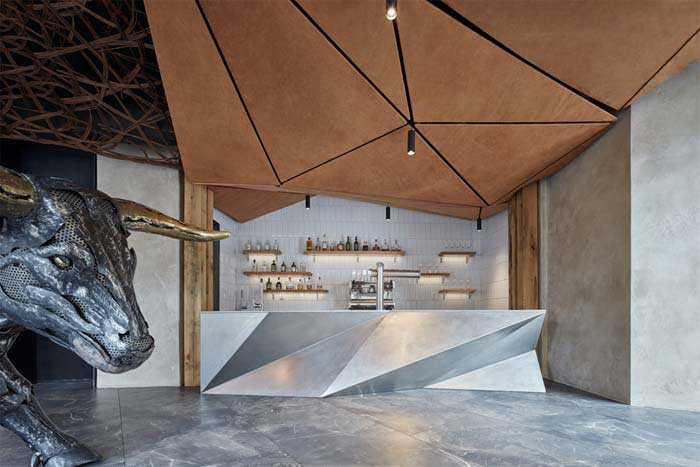 320m2鄭州金水區(qū)西餐廳設(shè)計效果圖