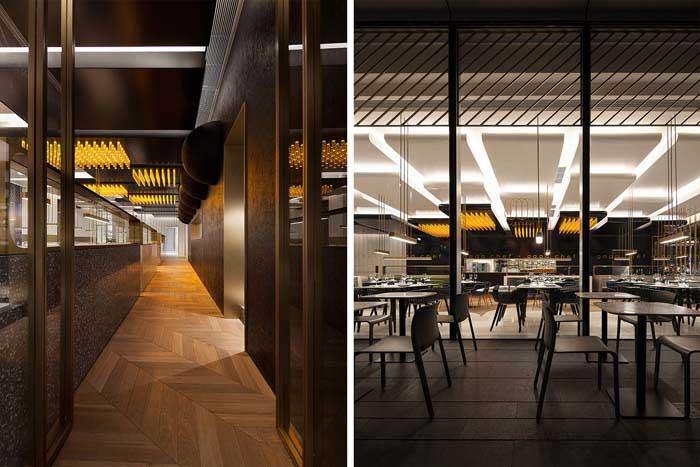 450m2鄭州上街區(qū)西餐廳設計效果圖