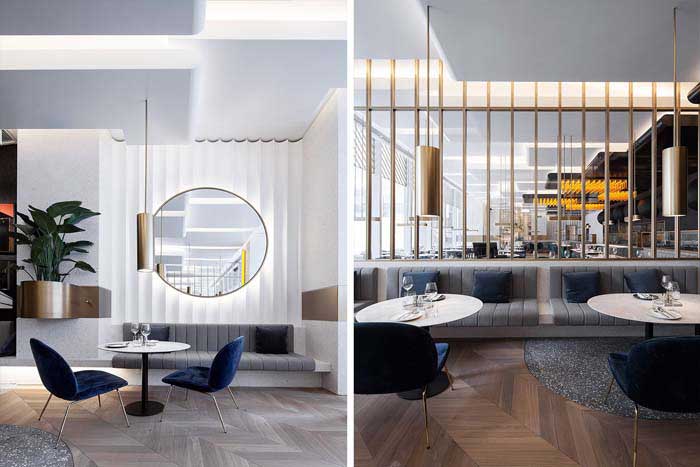 450m2鄭州上街區(qū)西餐廳設計效果圖