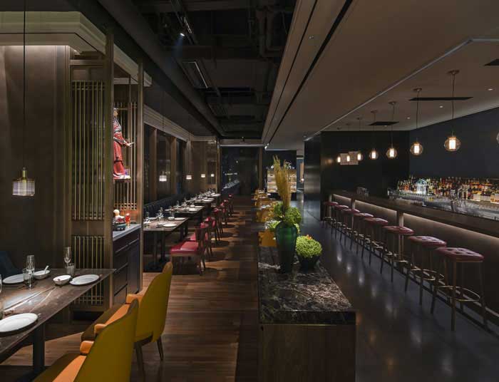 鄭州東區(qū)850平米品牌餐廳設(shè)計(jì)效果圖