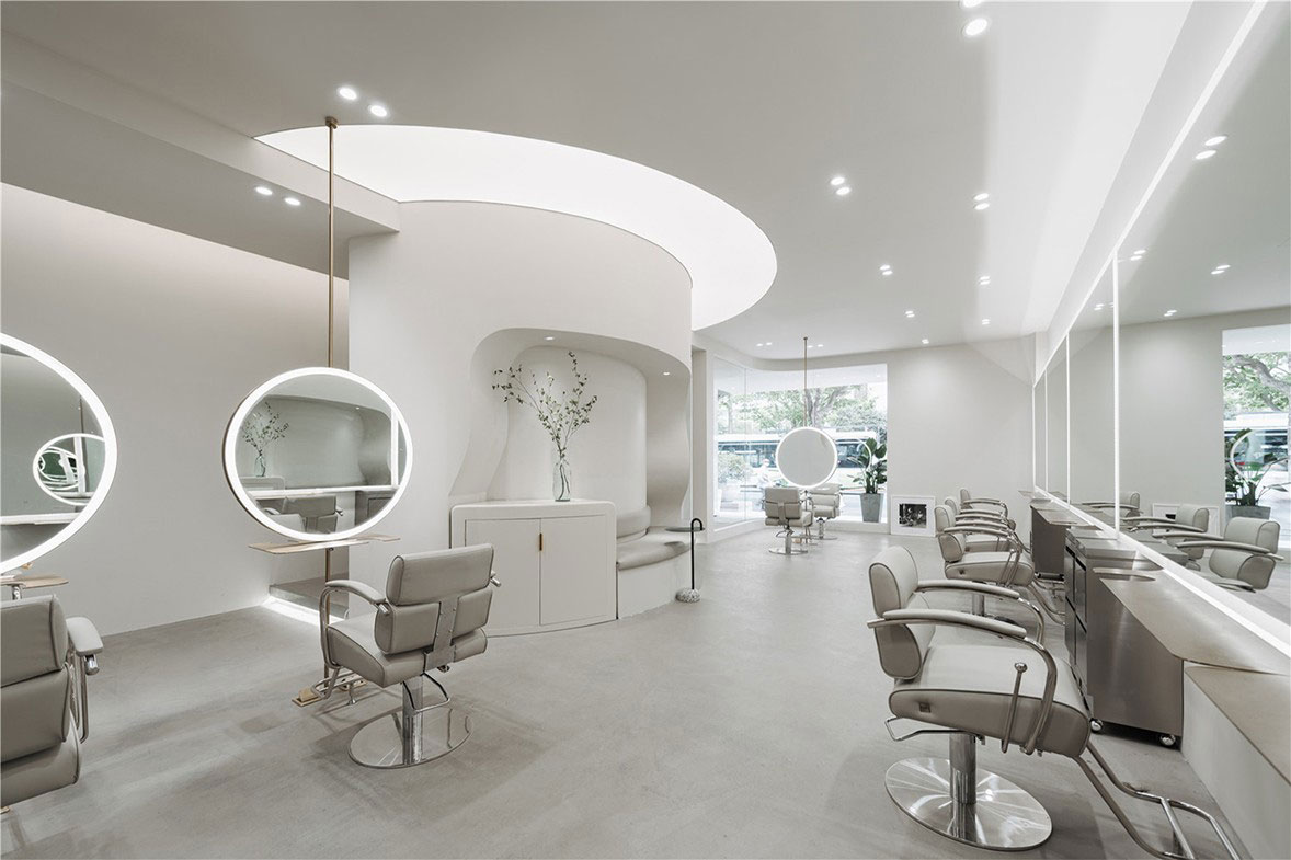 鄭州180平米美發(fā)店裝修設(shè)計效果圖